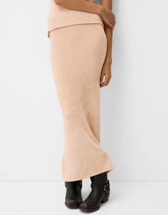 Gonna midi in velluto