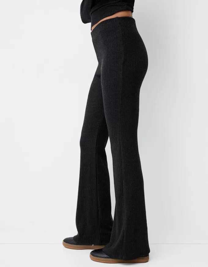 Gonna pantalone svasata a coste