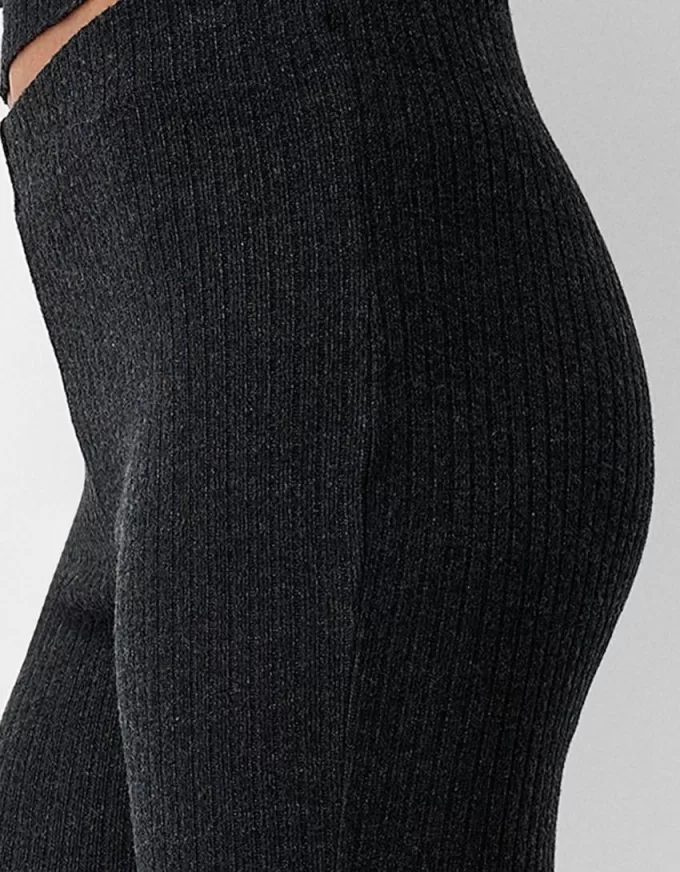 Gonna pantalone svasata a coste