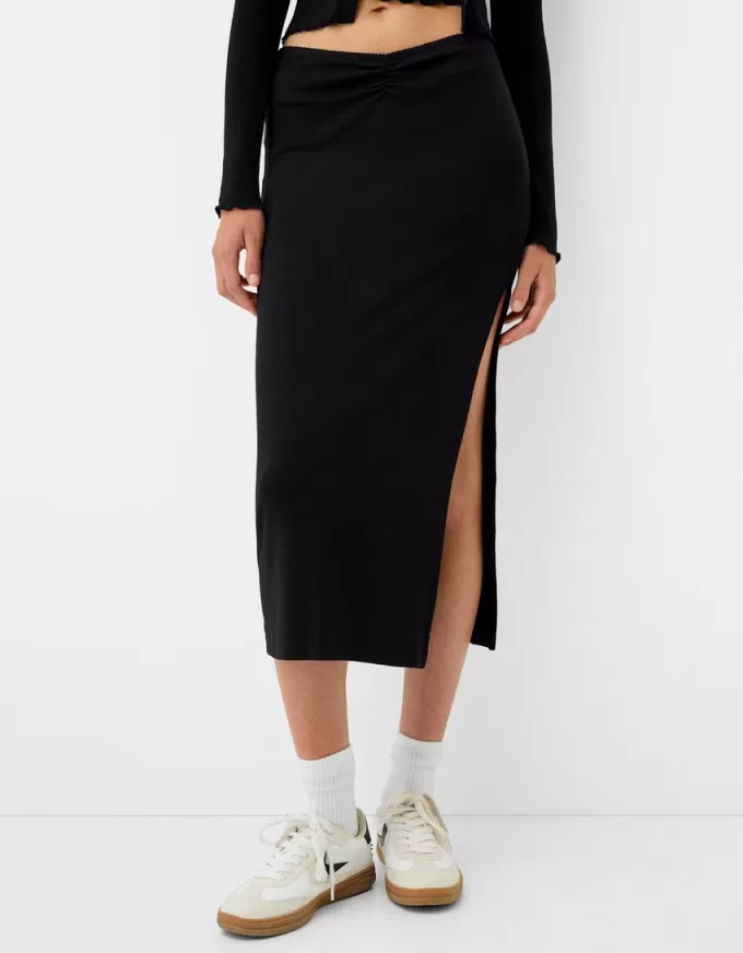 Gonna semilunga arricciata