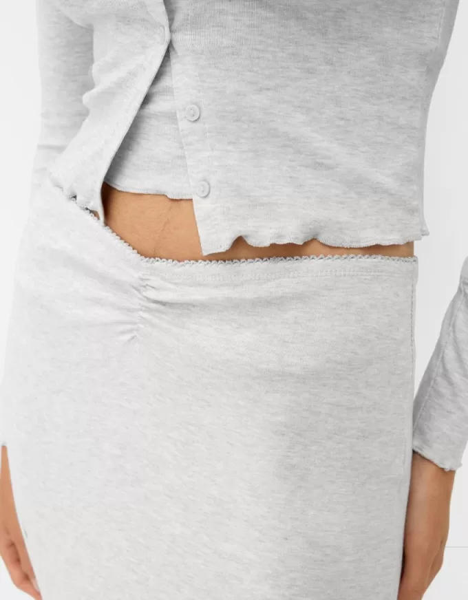 Gonna semilunga arricciata