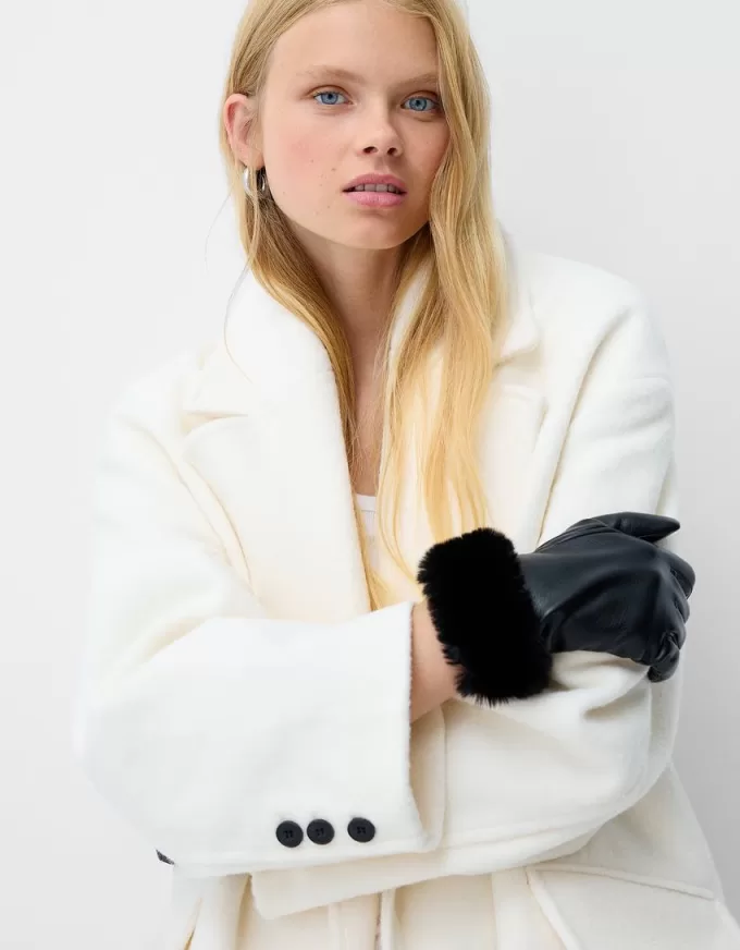 Guanti in finta pelle