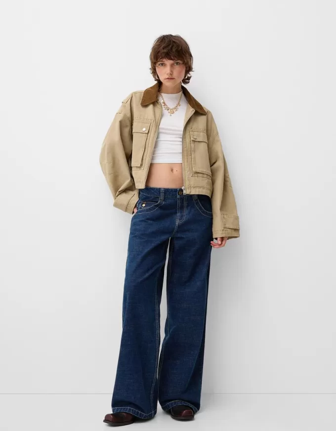 Jeans Boyfriend ricamati