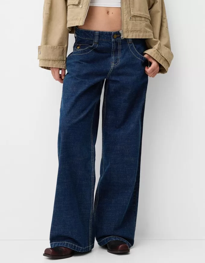 Jeans Boyfriend ricamati