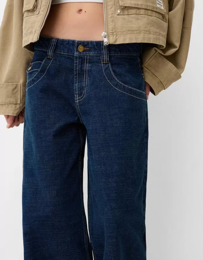 Jeans Boyfriend ricamati
