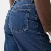 Jeans a gamba larga dalla vestibilità dritta