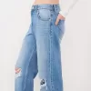 Jeans anni ’90 strappati a gamba larga