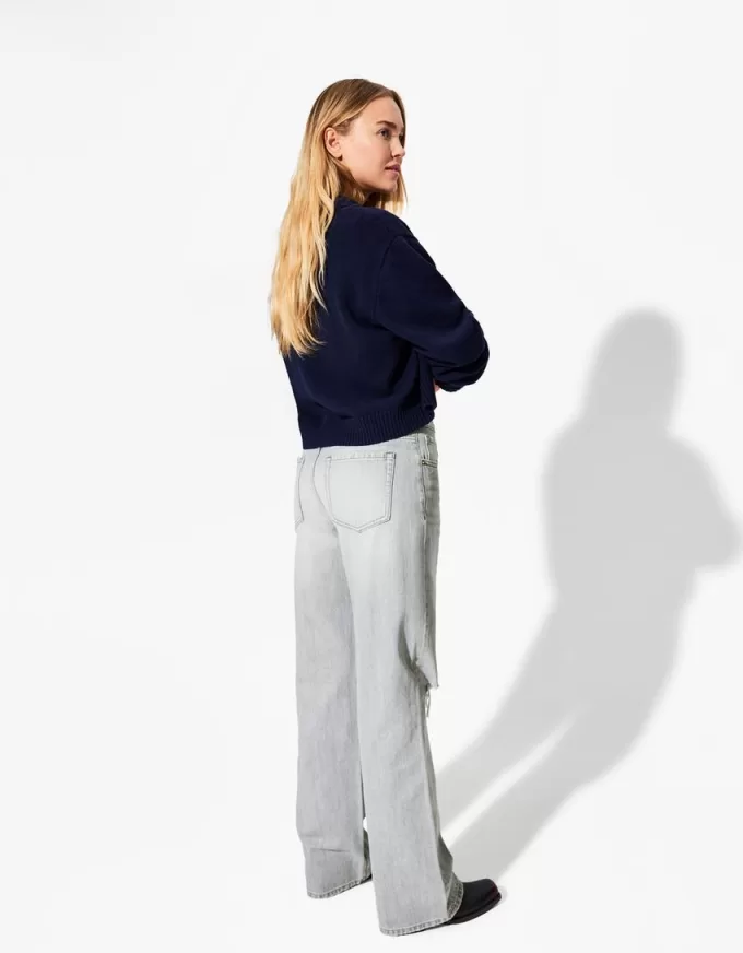 Jeans anni ’90 strappati a gamba larga