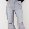 Jeans anni ’90 strappati a gamba larga