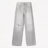 Jeans anni ’90 strappati a gamba larga