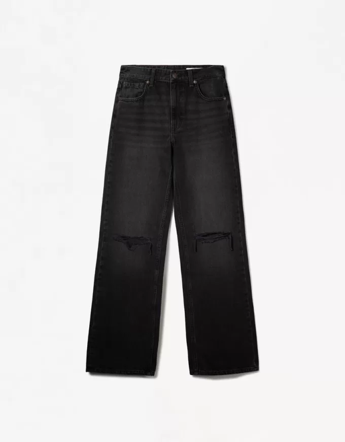 Jeans anni ’90 strappati a gamba larga