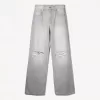 Jeans anni ’90 strappati a gamba larga