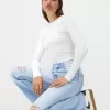Jeans anni ’90 strappati a gamba larga
