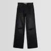Jeans anni ’90 strappati a gamba larga