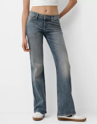 Jeans bootcut a vita bassa