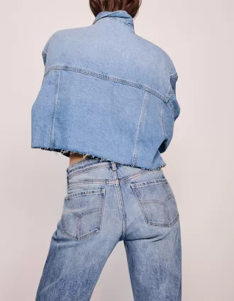 Jeans bootcut a vita bassa