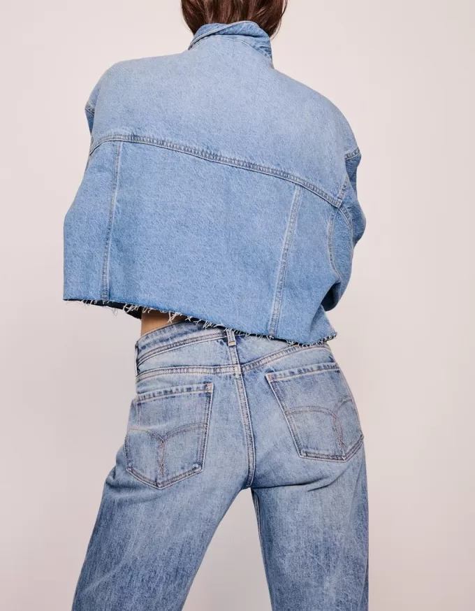 Jeans bootcut a vita bassa