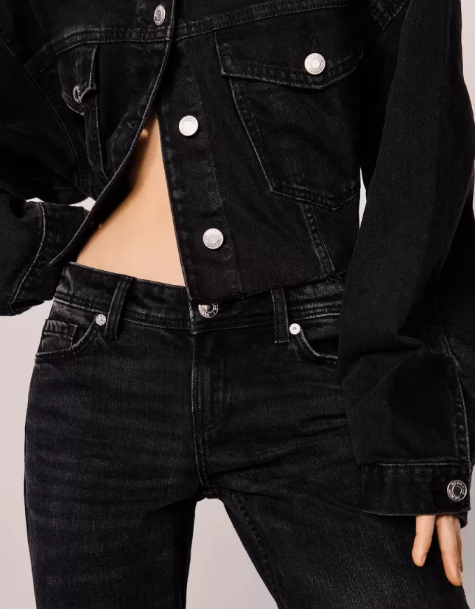 Jeans bootcut a vita bassa