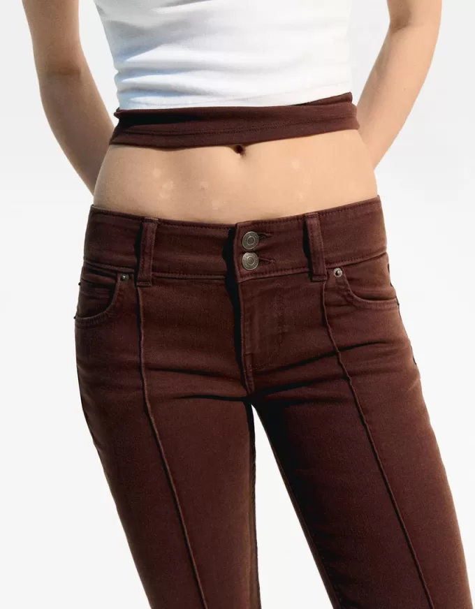 Jeans bootcut a vita bassa