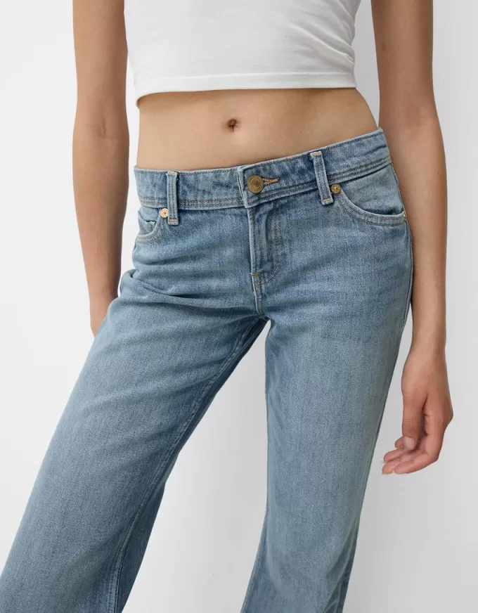 Jeans bootcut a vita bassa