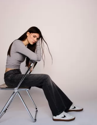 Jeans bootcut a vita bassa