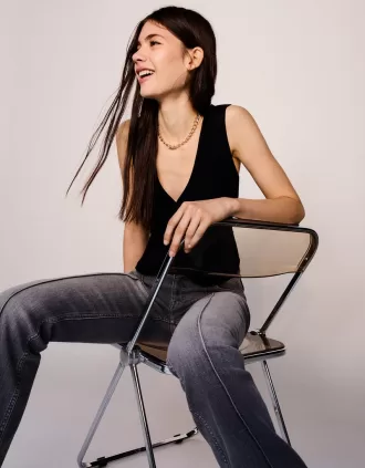 Jeans bootcut a vita bassa