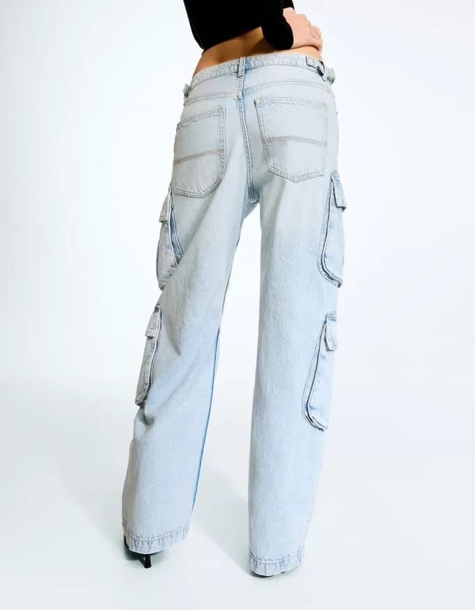 Jeans cargo multitasche