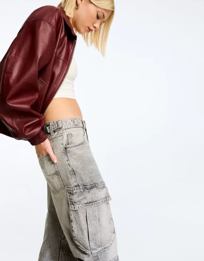 Jeans cargo multitasche