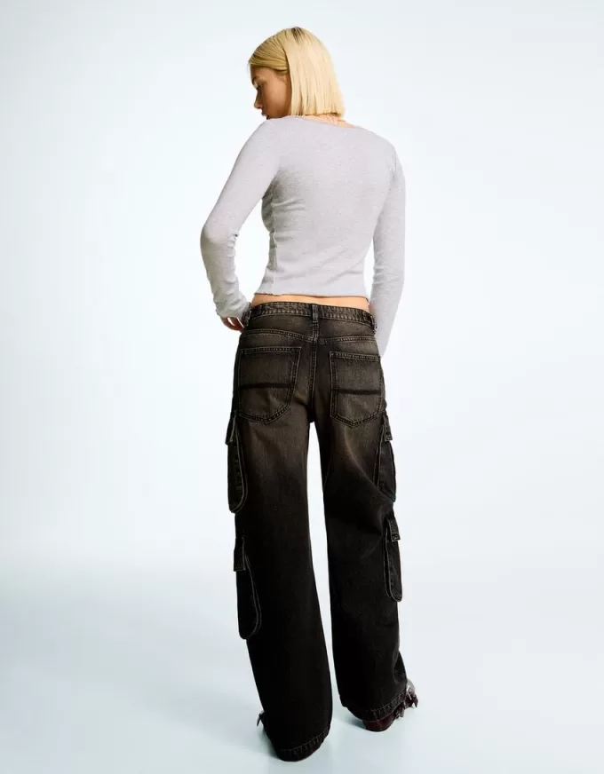 Jeans cargo multitasche