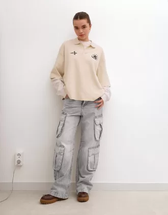 Jeans cargo multitasche