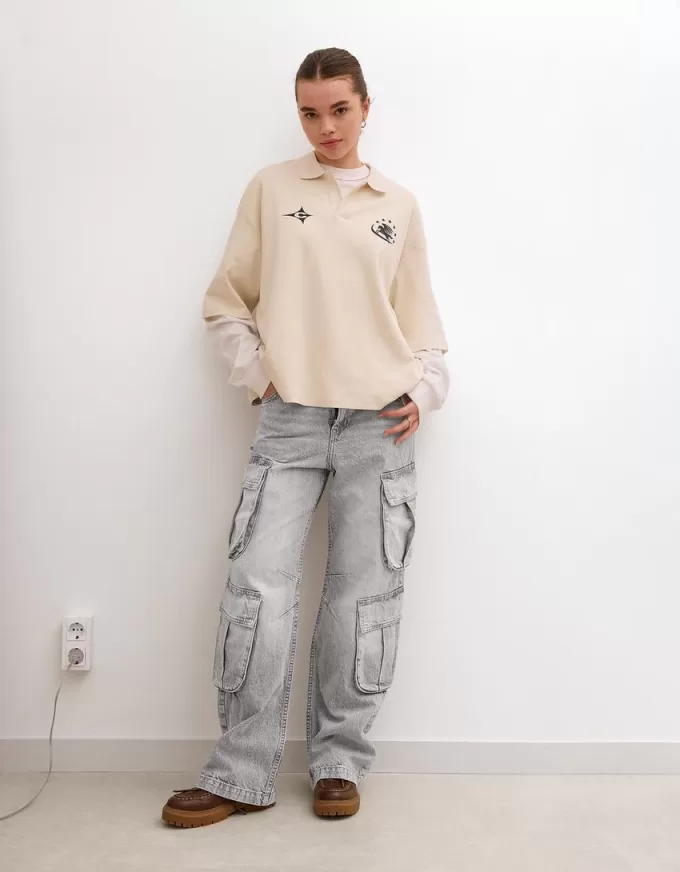 Jeans cargo multitasche