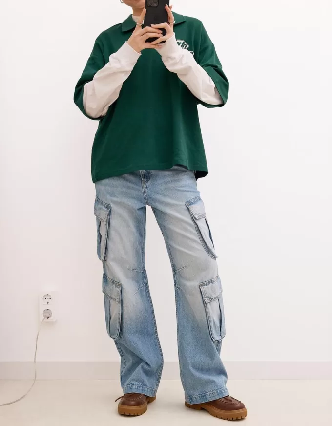 Jeans cargo multitasche