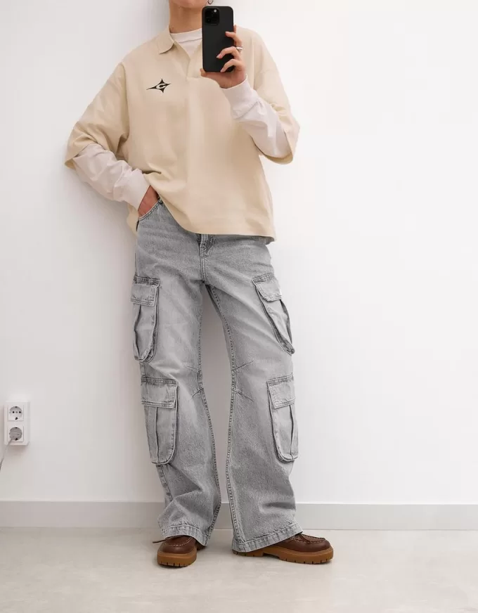 Jeans cargo multitasche