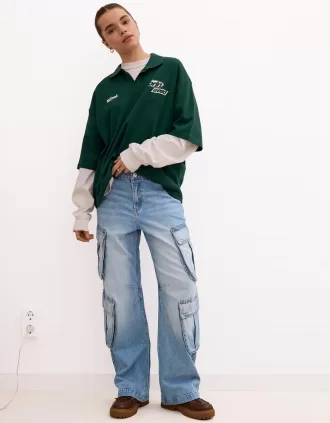 Jeans cargo multitasche