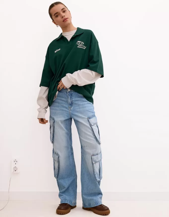 Jeans cargo multitasche