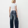 Jeans carpentiere con vestibilità a palloncino regolabile