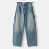 Jeans carpentiere con vestibilità a palloncino regolabile