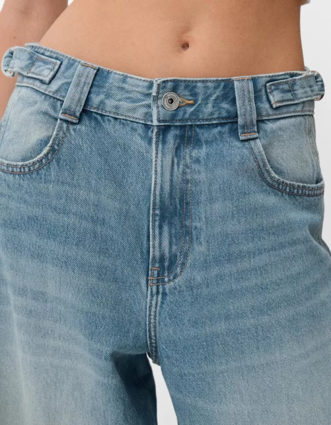 Jeans carpentiere con vestibilità a palloncino regolabile
