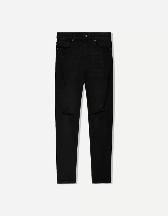 Jeans carrot fit strappati