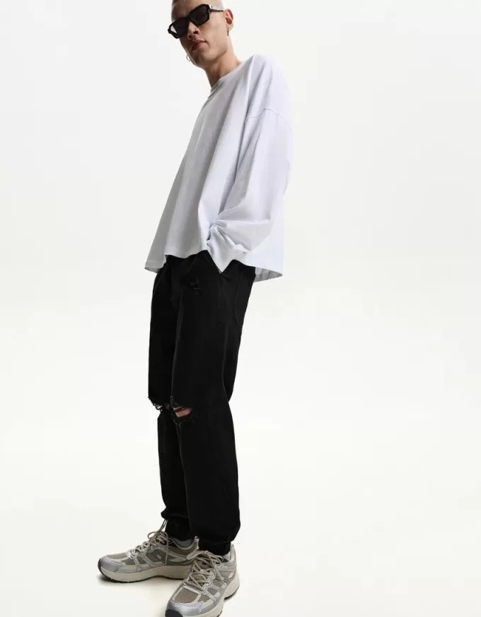 Jeans da jogging strappati