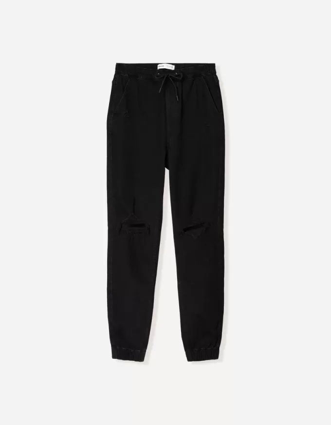 Jeans da jogging strappati