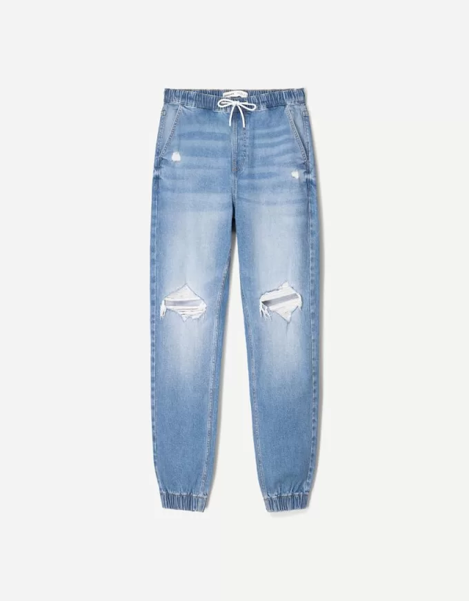 Jeans da jogging strappati