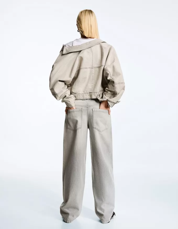 Jeans larghi a botte