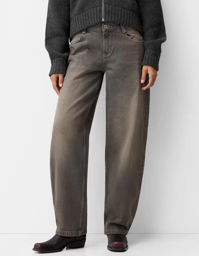 Jeans larghi a botte