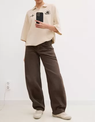 Jeans larghi a botte