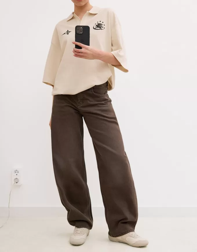 Jeans larghi a botte