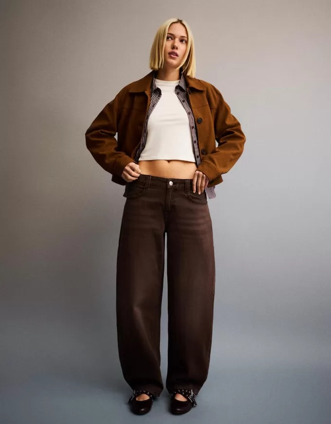 Jeans larghi a botte