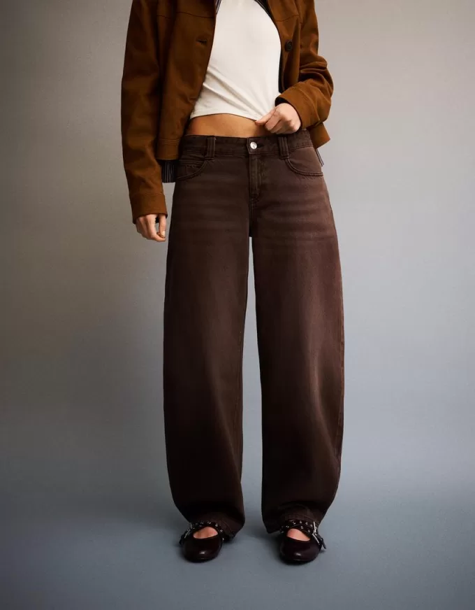 Jeans larghi a botte