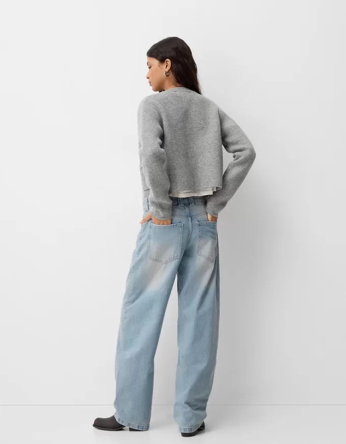 Jeans larghi a botte