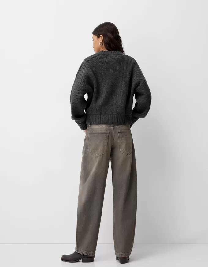 Jeans larghi a botte